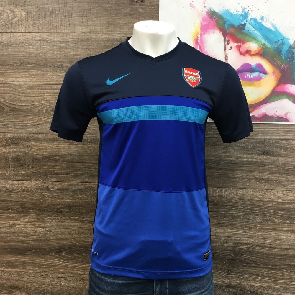 Nike Arsenal FC 2011 Mens Colorblock Dri-FIT Training Soccer Jersey 436672-454 M